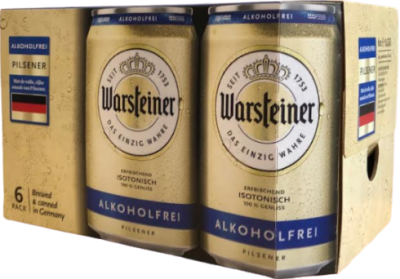 Warsteiner Alkoholfrei sixpack met blikjes van 33cl